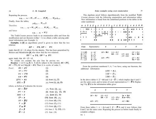 COMPUTATIONAL PROBLEMS IN ABSTRACT ALGEBRA.