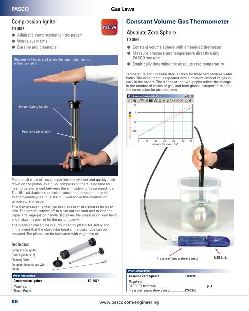 Constant Volume Gas Thermometer