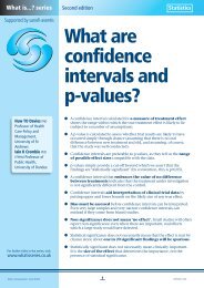 What are confidence intervals and p-values? - Medical Sciences ...