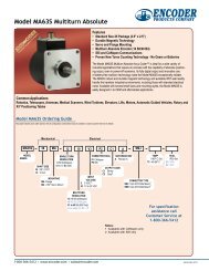 Model MA63S Multiturn Absolute