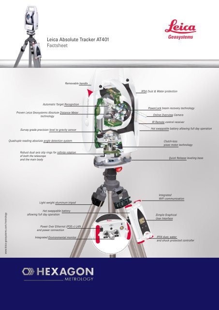 Leica Absolute Tracker AT401 Factsheet - Geotech