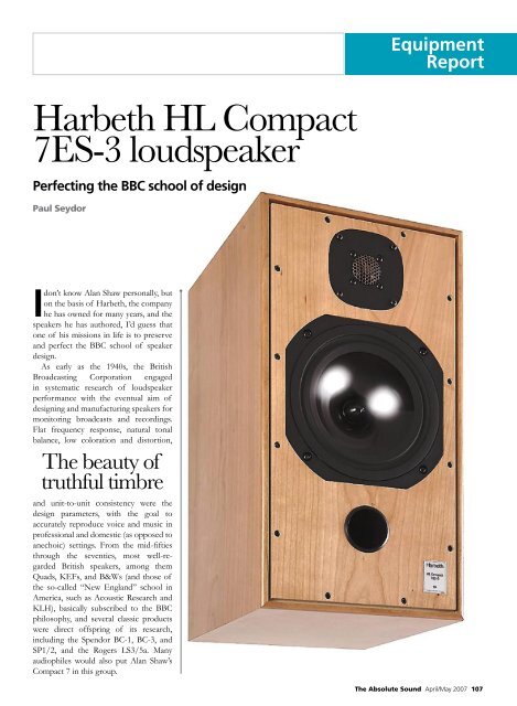 Harbeth hl deals compact 7es