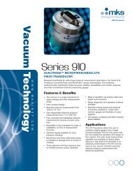 910 DualTrans™ MicroPirani™/Absolute Piezo data sheet - MKS ...