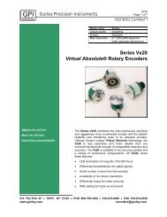 Series Vx20 Virtual Absolute® Rotary Encoders - Gurley Precision ...