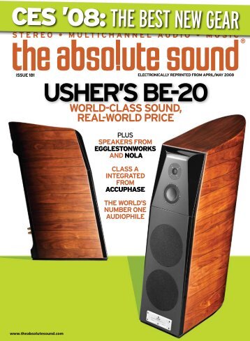 usher's be-20 world-class sound, real-world price - Usher Audio