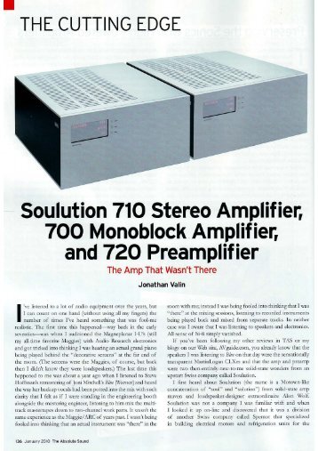 Soulution 710 Stereo Amplifier, 700 Monoblock Amplifier, - BM.rs