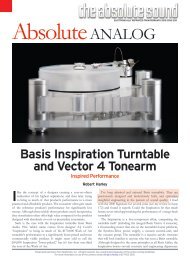 Basis Inspiration Turntable and Vector 4 Tonearm - Basis Audio