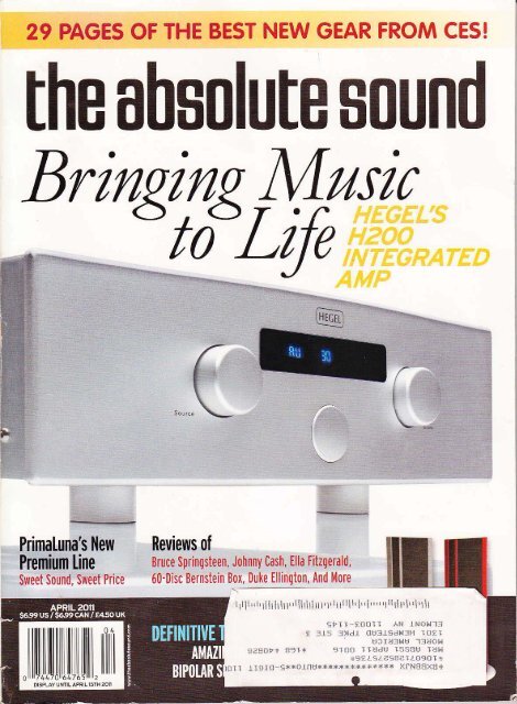 April 2011 – The Absolute Sound Review - Morel