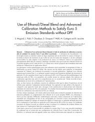 Use of Ethanol/Diesel Blend and Advanced Calibration Methods to ...