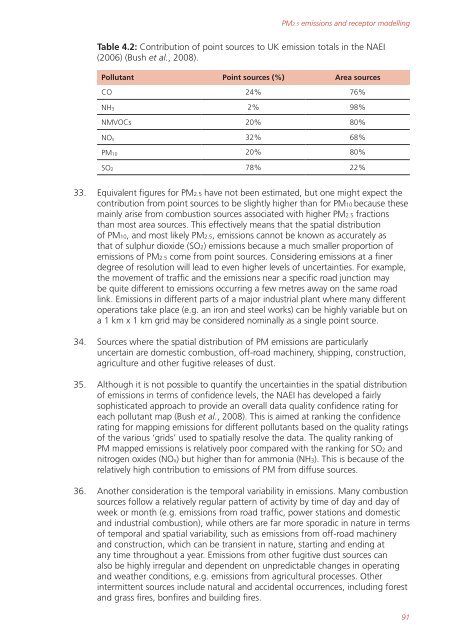 Air quality expert group - Fine particulate matter (PM2.5) in ... - Defra