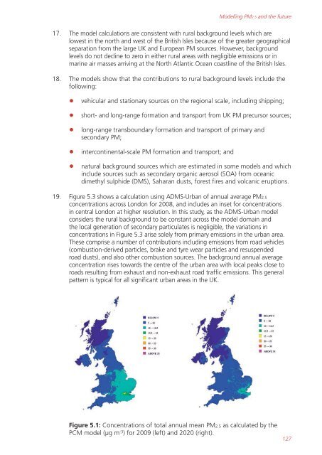 Air quality expert group - Fine particulate matter (PM2.5) in ... - Defra