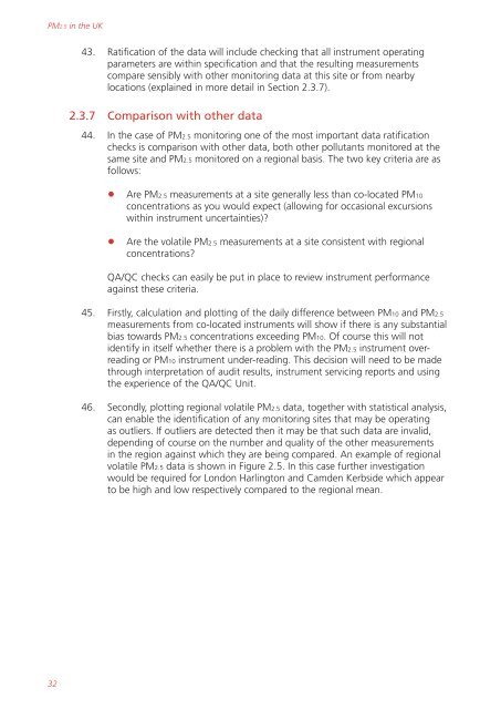 Air quality expert group - Fine particulate matter (PM2.5) in ... - Defra