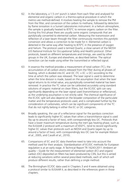 Air quality expert group - Fine particulate matter (PM2.5) in ... - Defra