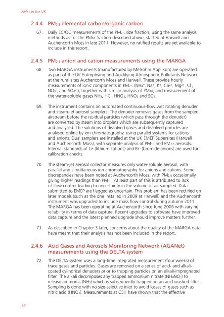 Air quality expert group - Fine particulate matter (PM2.5) in ... - Defra