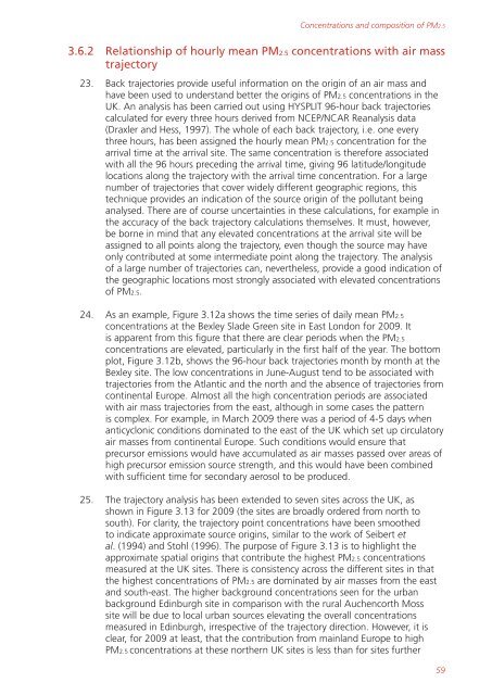 Air quality expert group - Fine particulate matter (PM2.5) in ... - Defra