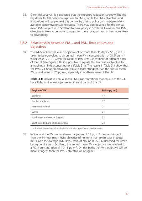 Air quality expert group - Fine particulate matter (PM2.5) in ... - Defra