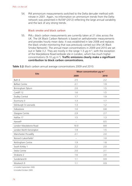 Air quality expert group - Fine particulate matter (PM2.5) in ... - Defra