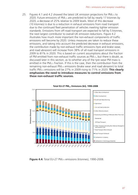 Air quality expert group - Fine particulate matter (PM2.5) in ... - Defra