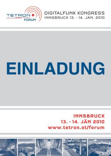 Erster Digitalfunk Kongress Österreichs - Leitstelle Tirol