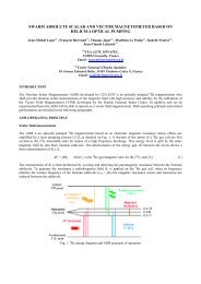 swarm absolute scalar and vector magnetometer based - Congrex