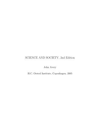 SCIENCE AND SOCIETY, 2nd Edition - The Pari Center for New ...