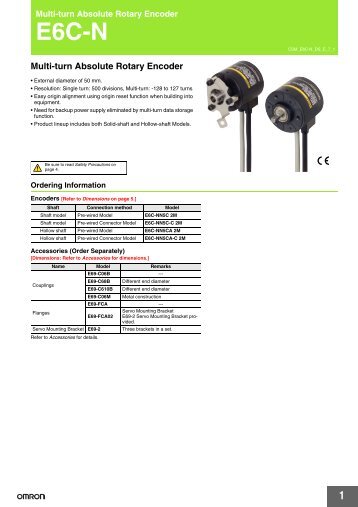 E6C-N Multi-turn Absolute Rotary Encoder