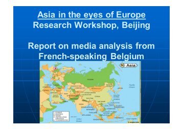 Belgium French - Media Analysis Report.pdf - Asia-Europe Foundation