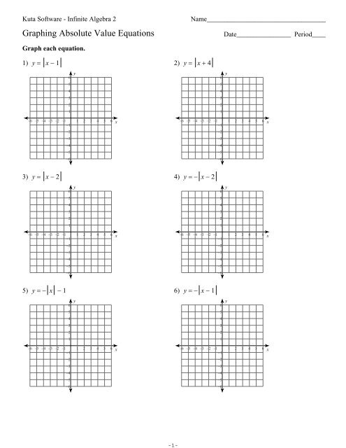 Graphing Absolute Value Equations.ks-ia2 - Kuta Software
