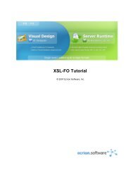 1 XSL-FO Tutorial - Ecrion Software