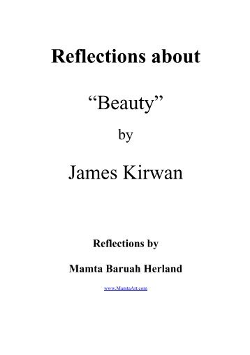 Reflections about “Beauty” James Kirwan - Mamtaart.com - Mamta Art