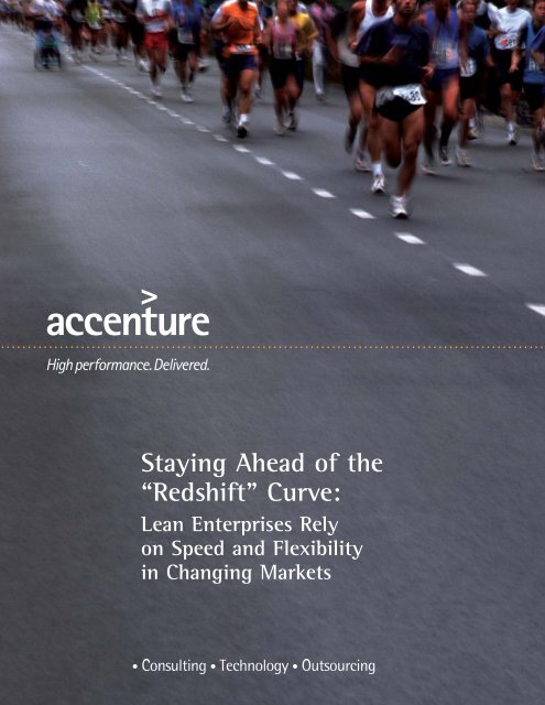 Staying Ahead of the .redshift. Curve: