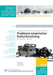 Grundlagen Kulturwissenschaft - interculture journal