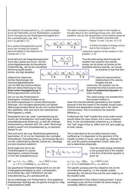 Kreiselpumpen Technische Auslegung Centrifugal Pumps ... - Friatec