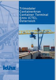 Trimodaler Containerkran Container Terminal ... - Hans Künz GmbH