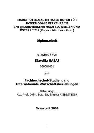 Diplomarbeit Klavdija HAŠAJ Fachhochschul ... - IT-Services