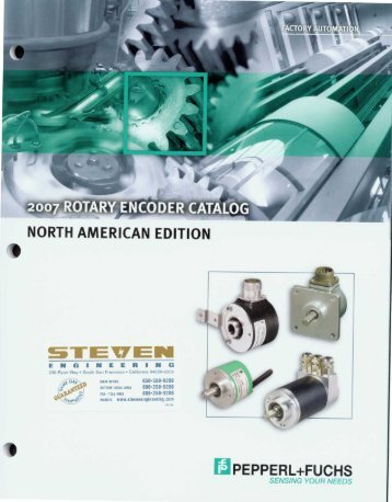 Rotary Encoder Catalog - Pepperl+Fuchs - Steven Engineering