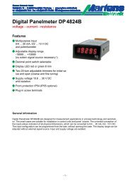 Digital Panelmeter DP4824B voltage - current - resistance Features