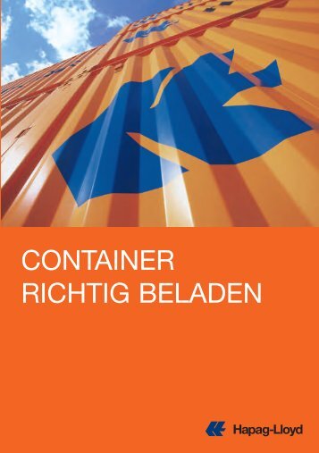 CONTAINER RICHTIG BELADEN - Hapag-Lloyd