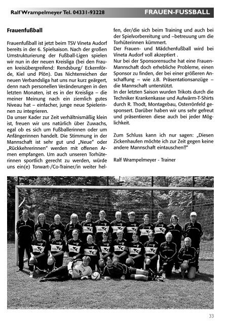 VINETA AKTUELL - TSV Vineta Audorf e. V.