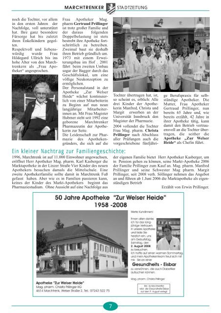 Stadtzeitung Juni 2008 - Marchtrenk