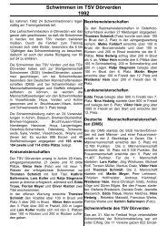 Jahresbericht 1992 - TSV Dörverden