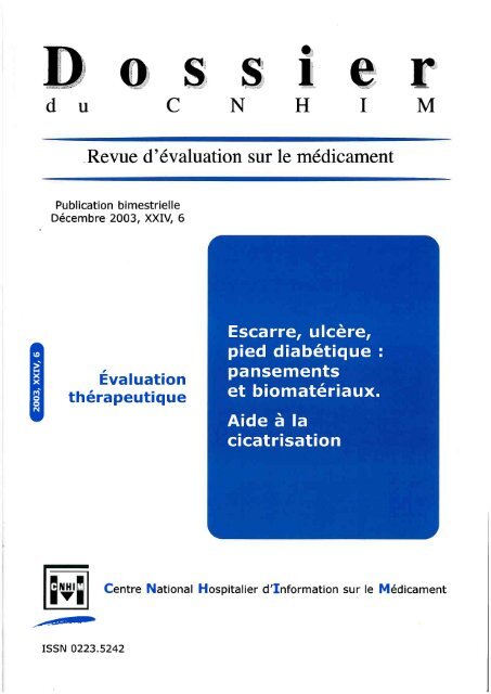 Escarre, ulcère, pied diabétique - CNHIM