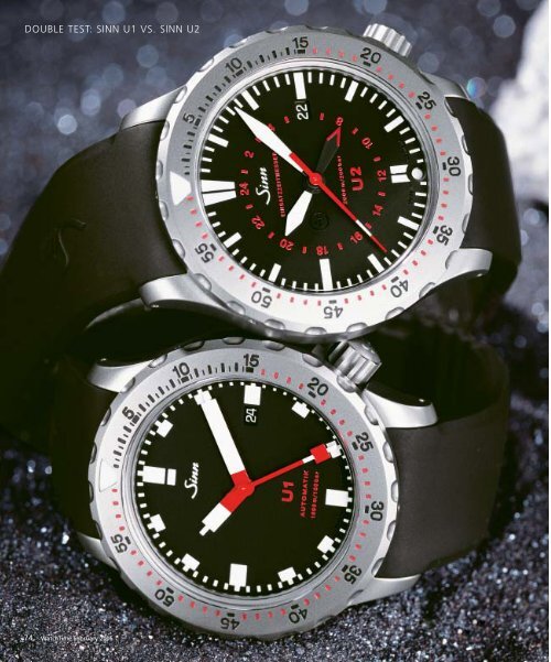 WT_2006_01: DOUBLE TEST: SINN U1 VS. SINN U2