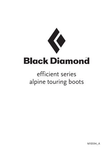 efficient series alpine touring boots - Black Diamond
