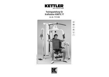 Trainingsanleitung für Kraftstation KINETIC F7