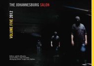 VOLUME FIVE 2012 THE JOHANNESBURG SALON