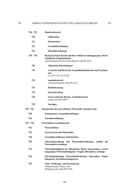PN 512 - Regensburger Verbundklassifikation