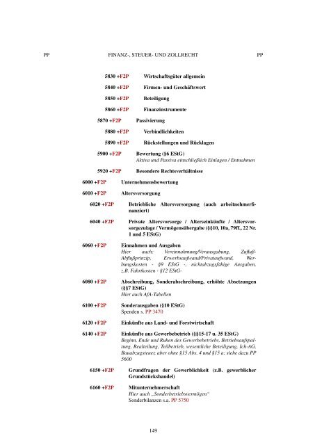 PN 512 - Regensburger Verbundklassifikation