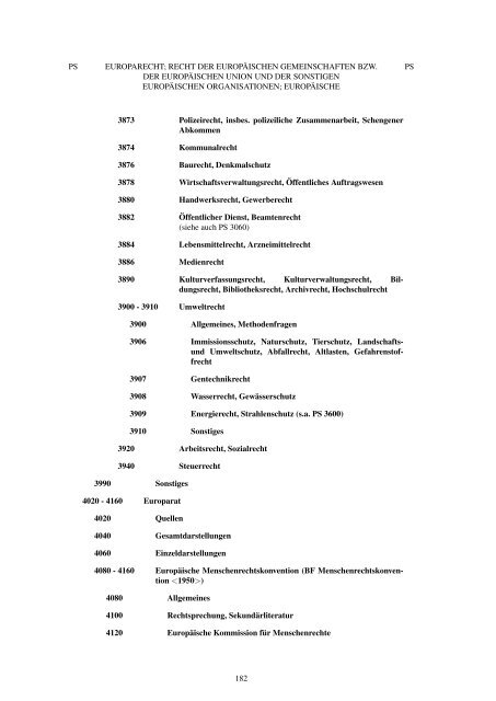 PN 512 - Regensburger Verbundklassifikation