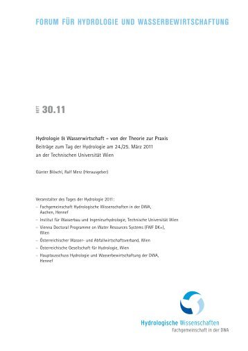 30.11 - Tag der Hydrologie 2011 - Technische Universität Wien